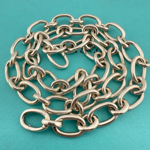 Tiffany & Co. Clasping Ends Necklace Sterling Silver 18.25" - Picture 3 of 8